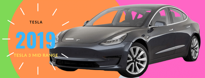 2019 tesla 3 mid range