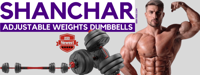 Shanchar Adjustable Weights Dumbbells